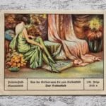 Seidenkleid Seidenraupe Stoff Palmin Post Sammelbild 156 Reklame Vintage Deko