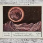 Sonnenfinsternis Monde Flug Weltenraum Palmin Post Sammelbild 123 Werbung alt