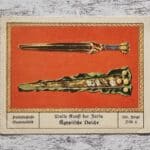 Ägyptische Dolche Kunst Farbe Palmin Post Sammelbild 155 Reklame Vintage Werbung