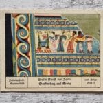 Sarkophag Kreta Kunst Farbe Palmin Post Sammelbild 155 Reklame Vintage Werbung