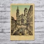 AK Gruss Zittau Johanniskirche Straßenbahn Architektur Ansichtskarte alt Vintage