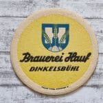 Brauerei Hauf Dinkelsbühl Rittersmann Landsknecht Humpen Bierdeckel Werbung Deko