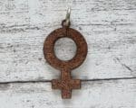 Kettenanhänger Venus Emaille flieder 1970er Mode Vintage Planet Geschenk Stil – Bild 3